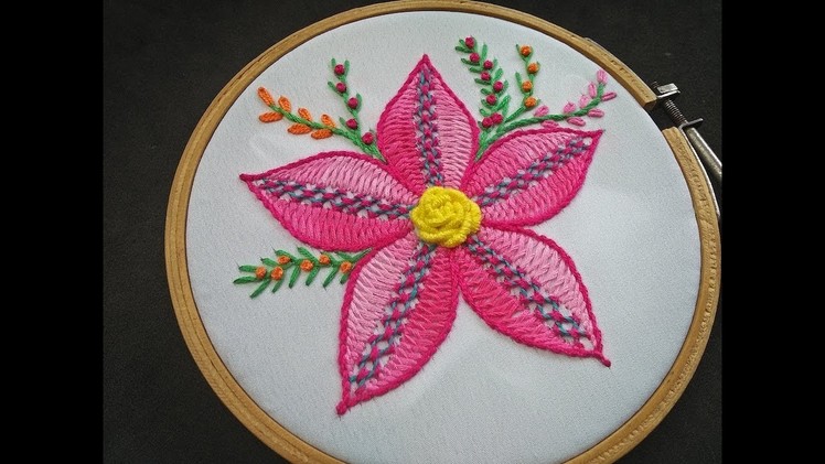 Hand Embroidery - Herringbone Stitch Embroidery