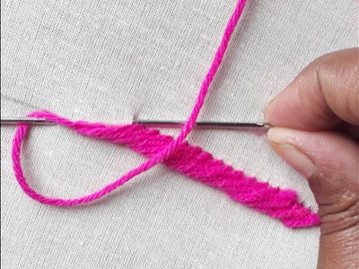 Hand embroidery Rope stitch | Rope stitch tutorial