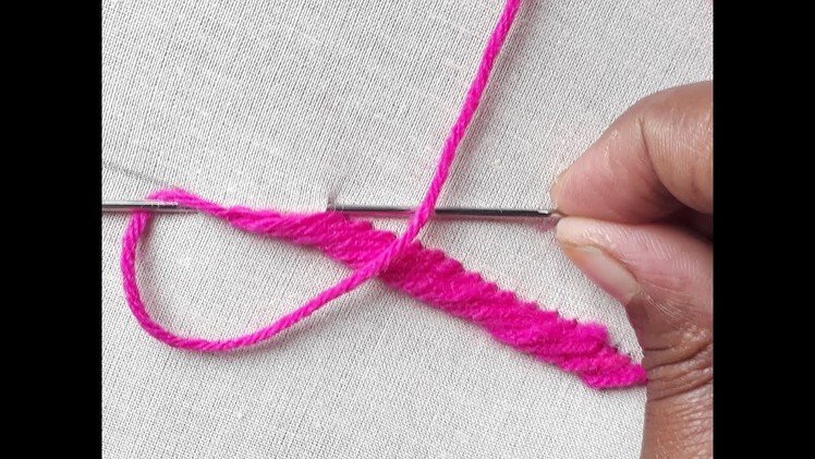 Hand embroidery Rope stitch | Rope stitch tutorial