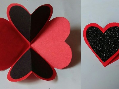 Heart flower card || Card making idea