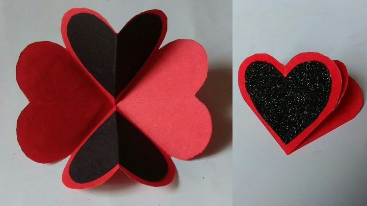 Heart flower card || Card making idea