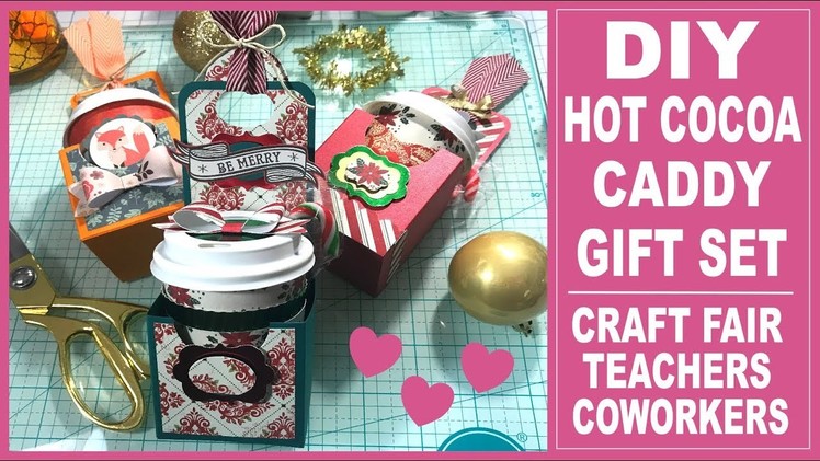 Hot Cocoa Gift Set Series -  DIY Single Hot Cocoa Caddy Gift Set - Free Template for subscribers