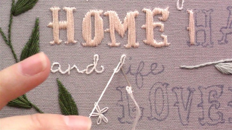 How to Embroider Letters Using the Stem Stitch