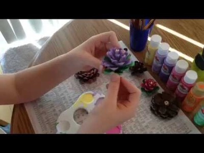 How To Make A Pinecone Flower