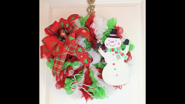 How to make an adorable snowman wreath with dollar tree supplies