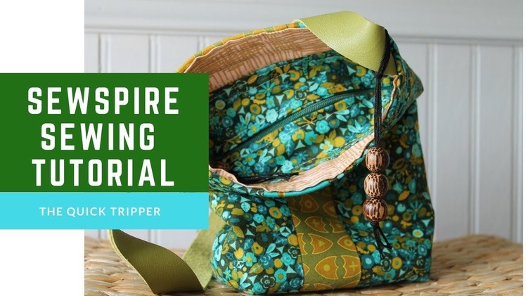How to Sew The Quick Tripper by Sewspire a Sewing Tutorial for a Small Bag with Recessed Zipper