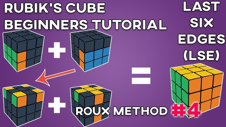 How to Solve the Rubik's Cube: Roux Method Last Six Edges (Easy LSE Tutorial)