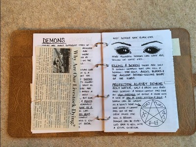 John Winchester's Journal | Handmade by fan Dimitra