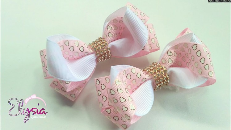 Laço Vanessa Fita N5 ???? Ribbon Bow Tutorial ???? DIY by Elysia Handmade