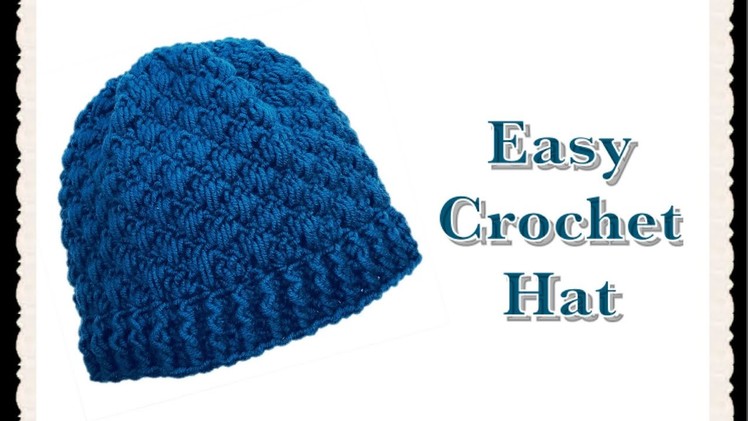 ((LEFT HANDED)) Easy crochet beanie hat for boys and girls 4-5 years by crochet for baby #155