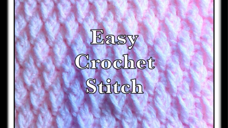 ((LEFT HANDED)) Tricot crochet stitch -Fast and easy by Crochet for Baby #158