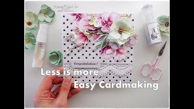 Less is more, simple Cardmaking Tutorial ♡ Maremi's Small Art ♡