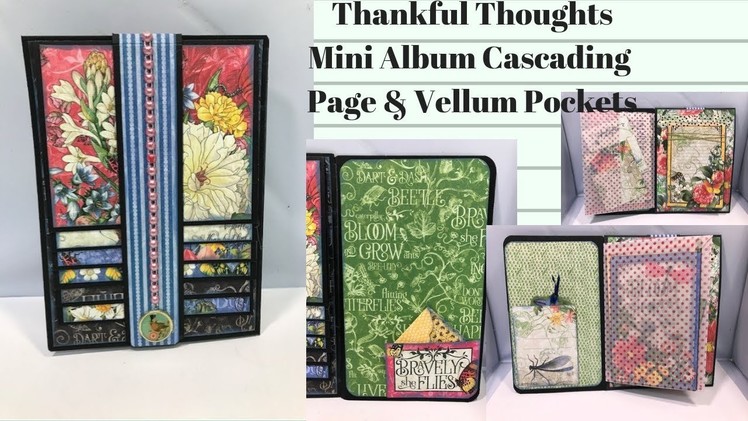 Mini Album Pocket #3 Waterfall Page & Vellum Pockets
