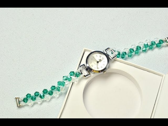 PandaHall Video Tutorial on How to Make Crystal Watch with Glass Beads