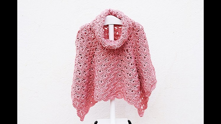 Poncho or coat of girl to crochet MAJOVEL very easy and fast #crochet #ganchillo # easy