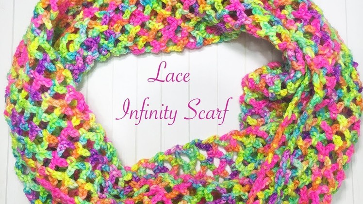 Simple Lace Infinity Scarf - Part 2 (finishing)