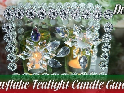 Snowflake Tealight Candle Garden