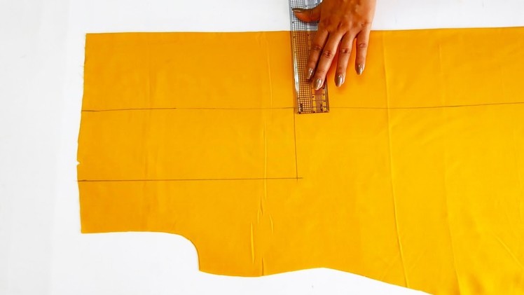 Stylish A - Line Top with Rectangle Yoke  | DIY Designer Yoke Top Cutting and Stitching