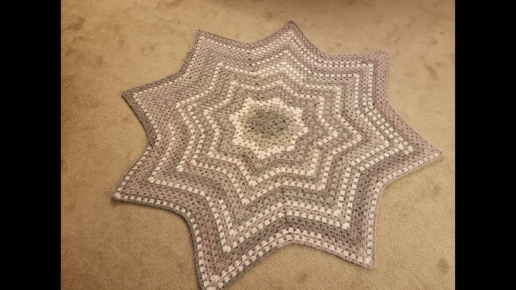 The Granny Star Blanket Crochet Tutorial!
