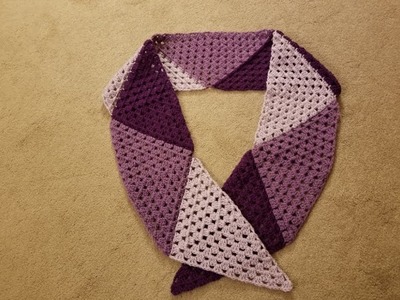 The Topsy Turvy Triangle Scarf Crochet Tutorial!