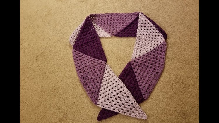 The Topsy Turvy Triangle Scarf Crochet Tutorial!