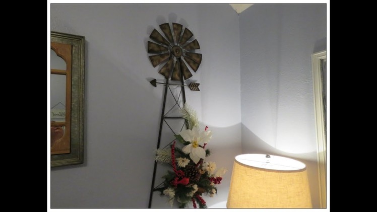 Tricia's Christmas: Windmill Wall Decor.Floral Arrangement