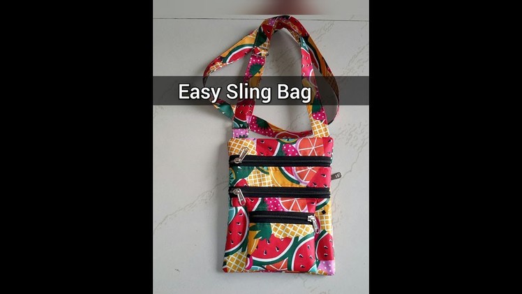 Tutorial for making easy sling bag