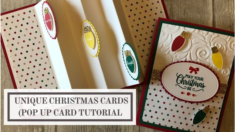 Unique Christmas Cards (Pop Up Card Tutorial)