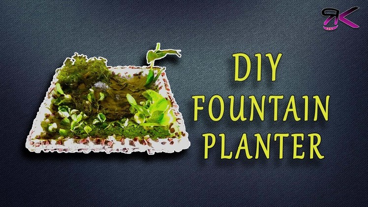 Waterfall Fountain Planter |100% EASY DIY|