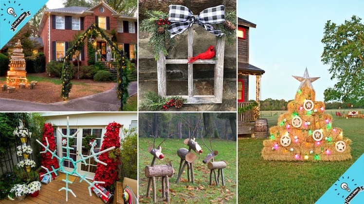 100 Cheap & Easy DIY Outdoor Christmas Decorations Ideas