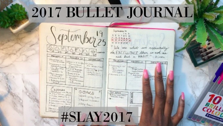 2017 BULLET JOURNAL Setup for College Students | Flipthrough and February Plan with me