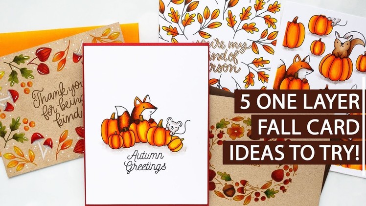 5 One Layer Fall Card Ideas to Try!