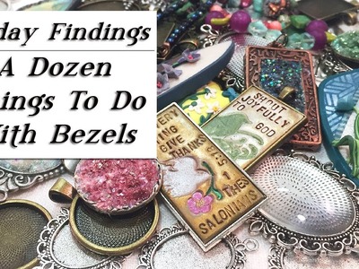A Dozen Ways to Fill A Bezel-12 Creative Ideas for Using Bezels in Jewelry-Friday Findings