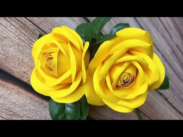 ABC TV | How To Make Rose Paper Flower | DIY Template With One Cut- Craft Tutorial
