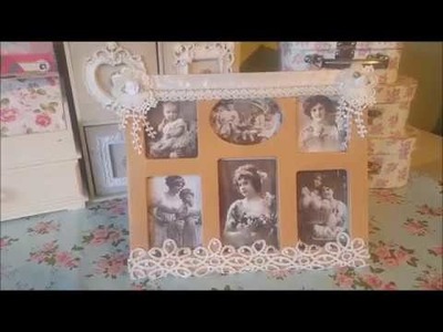 Altered Poundland Frame - Vintage Style