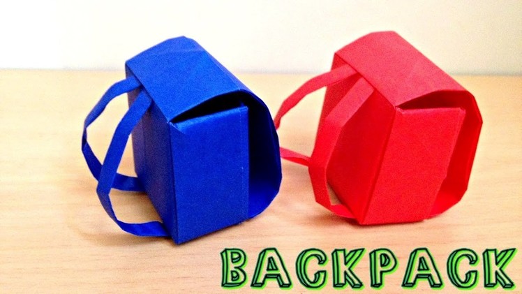 Amazing Origami Backpack. School Bag | Step by Step Making | Tutorial by Origami Arts