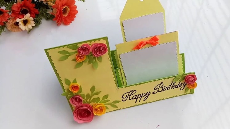 Beautiful Handmade Birthday card.Birthday card idea.