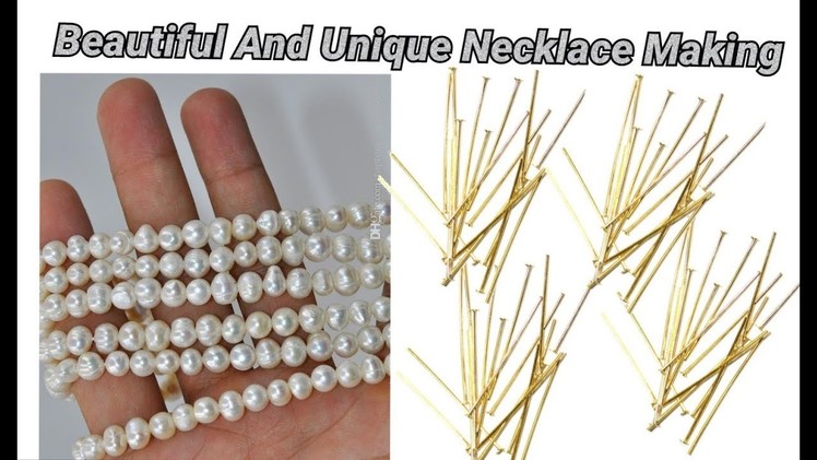 Beautiful trendy Necklace making with head pins