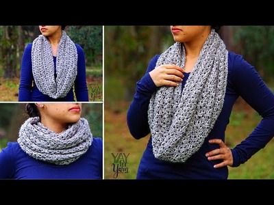 Boundless Cowl - Seamlessly Grafted Infinity Scarf - FREE Crochet Pattern | Yay For Yarn