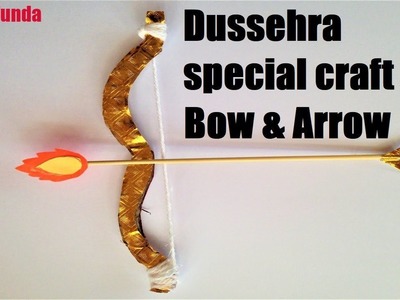 Bow and arrow making with cardboard for kids at home easily | dussehra  festival special | diy craft