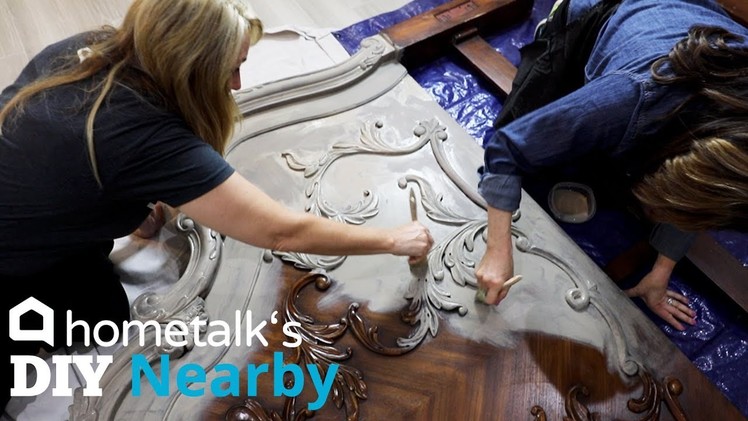 Chalk Paint Bed Makeover | DIY Nearby | Hometalk