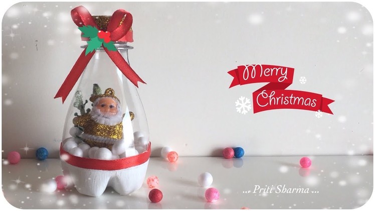 Christmas Gift From Waste Plastic Bottle. DIY. Christmas Craft Idea For Kids | Priti Sharma