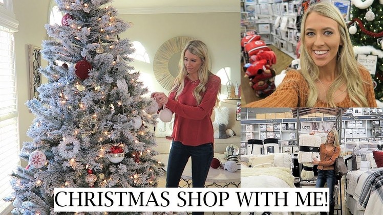 CHRISTMAS SHOP & DECORATE WITH ME | HOLIDAY SHOPPING AT BED BATH & BEYOND + HAUL | ERICA LEE