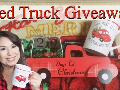 Christmas Tree Red Truck Theme Giveaway | CLOSED