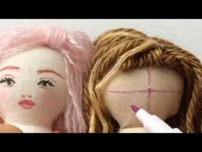 Cloth Doll face tutorial 01