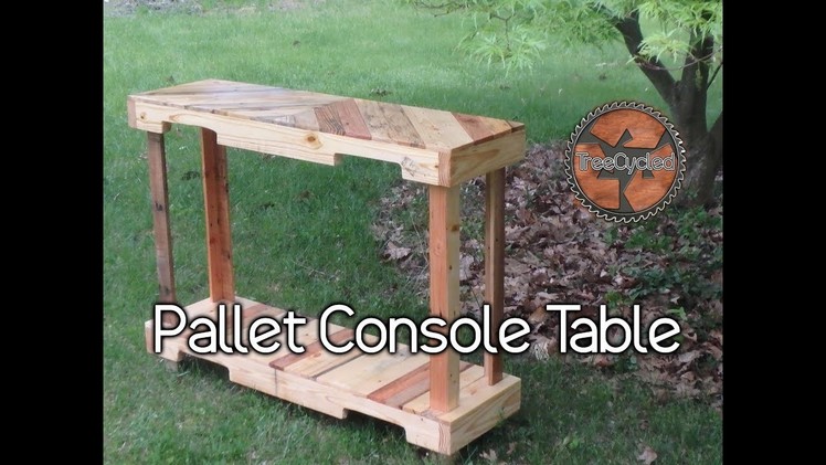 Console Table Built From 100% Reclaimed Pallet Lumber!