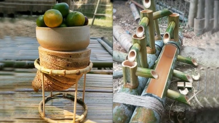 Creative DIY Make furniture from Bamboo And Cooking like Primitive