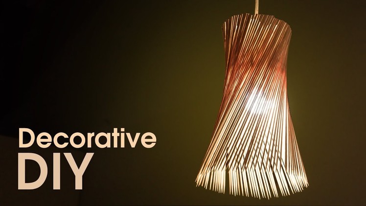 Decorative Light Shade: DIY Ideas with Barbecue Sticks by iDIYa