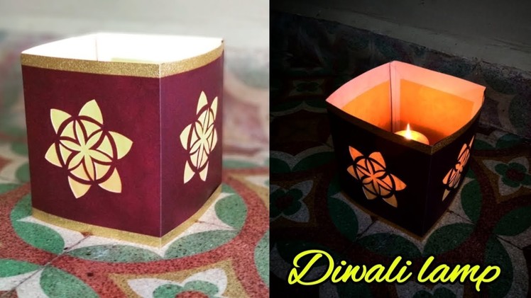 Diwali paper lamp for Diya #diwalilamps