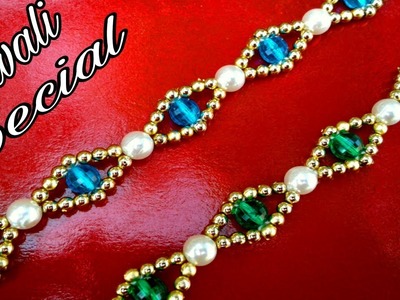 DIY Bracelet.How To Make Dipawali Special Jewellery At Home.Ornaments.Diwali Special Jewellery